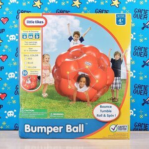 Little Tikes Red Bumper Ball Bounce Tumble Roll & Spin Outdoor Inflatable Rare
